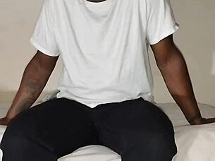 jeans-clad wrestler masturbates freely craving more join-in action