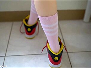 pretty teen fuck doll's silicone ass begs for creampie