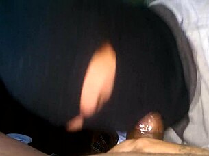 Sloppy masked interracial head straight after work?