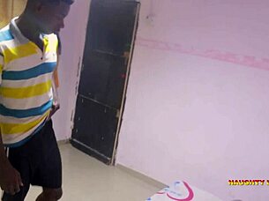 Finally pounding her wet pussy with my massive black monster cock