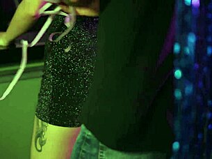 hot latina couple rams monster cock post-party with cum on big tits finish