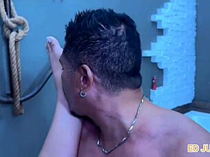 brazilian wife bareback rides ed junior's cock fully exposed