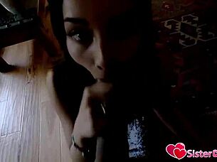 bratty aria lee gets punished in garage for coming home late