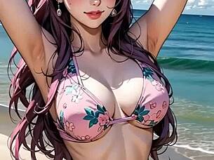 hey check out sexy asian model shirley in bikini