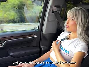 hot latina aradiahellx craves hardcore public car sex orgasms