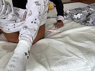 i got so bored home alone masturbating ass with toys