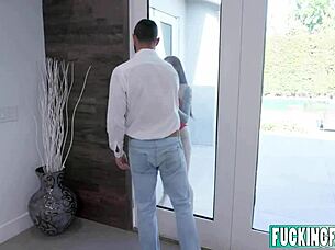Marley Brinx tatted 18+ slut rides uncle's big cock wildly
