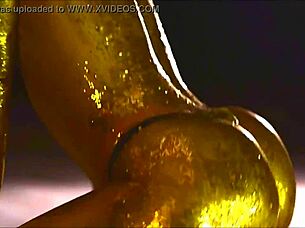 Nastya Vdovik's nasty big ass cheeks shine in thong tease