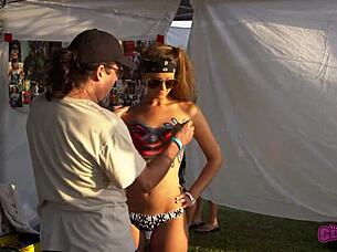 rock fest daytime flashers get wild and real backstage