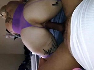 daddysgirl86 loves purple thongs framing her curvy ass POV ride 😍