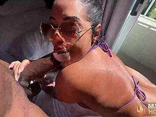 Monica Santhiago Milks Rome Majors Huge BBC Ride!