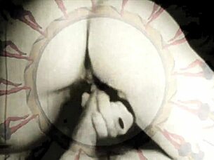 vintage retro hairy beavers star in antique silent films