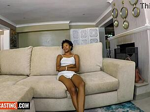 Skinny black teen, wanna rail this tight pussy hard?