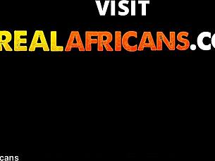 african black stud pounds through her hairy bush in rough ride