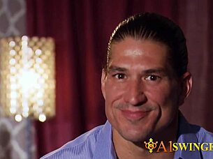 couple signs secrecy pact swinging oral group fun