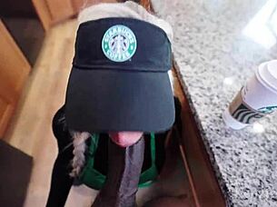 barista squirt on bbc swallow cum on shift?