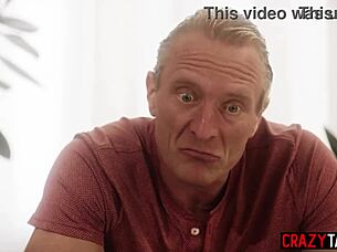 petite small tits brunette teen, ride stepdad's monster cock harder?