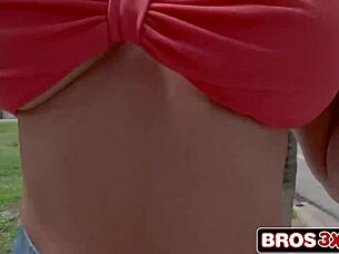 hey curvy latina milf, ready for hardcore outdoor blowjob on monster cock?