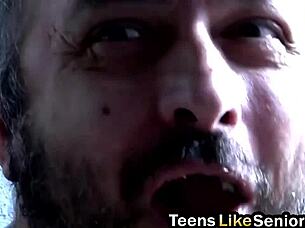 blonde secretary pleasures quirky old coworker with perky charm