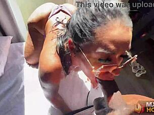 Monica Santhiago Milks Rome Majors Huge BBC Ride!