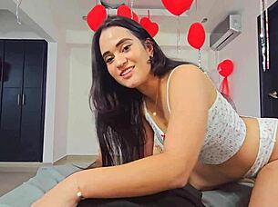 big ass latina gulps down all my cum