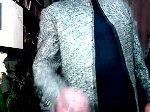 aimee the hot milf squirts wildly standing as real whore plays