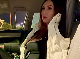 Italian Milf Artemisia Love Smokes And Flashes Big Tits In Car