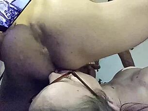 White Satin Dress Black Spandex MILF Doggystyle Deepthroat Ass to Mouth