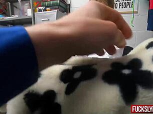 anna claire clouds caught kissing shyly in shop