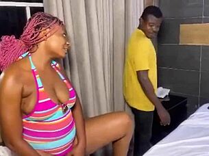 Sneaking big tits quickie with sleeping Asian big ass beauty