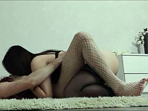 oh yeah, fucking this sexy trans in stockings so hard