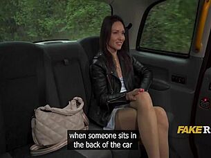 taxi backseat orgy cures divorce slut's blues with group cash bangs!