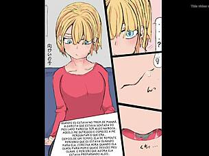 Huge Tall Comic Train Girl Gets Wild Action!