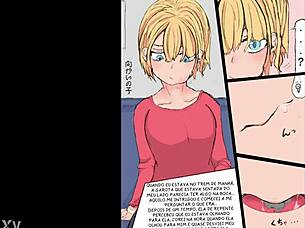 Huge Tall Comic Train Girl Gets Wild Action!