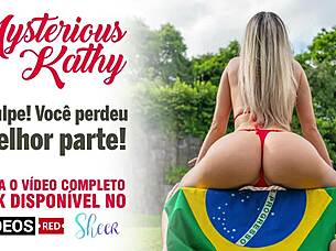 tanned brazilian teen babe strips red panties sensual lingerie tease