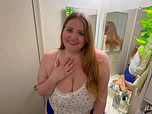 Caught cheating BBW slut takes first huge BBC deep