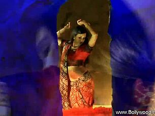 watch this brunette indian milf dancer strip teasingly