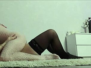 oh yeah, fucking this sexy trans in stockings so hard