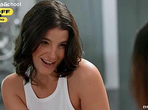 Masked LaSirena69 showers cum deepthroat titty fuck creampie