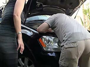 nympho blonde milf rips clothes for neighbor's monster cock cowgirl ride