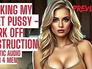 Milf shows you wet pussy licking tips perfectly! 👅💦