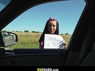 german petite tattooed girl pov car ride deal outdoor cowgirl bent missionary doggystyle cumshot natural tits