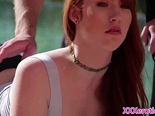 redhead babe sucks yoga teacher's cock before cowgirl ride?