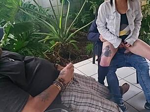 Cuckold Watches Friend Pound Wife Cowgirl Creampie