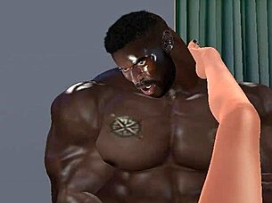 Huge Hunk's Massive Cock Stretches Wife