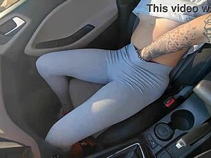 Brunette Teen Pays Taxi Fare with Deepthroat Blowjob