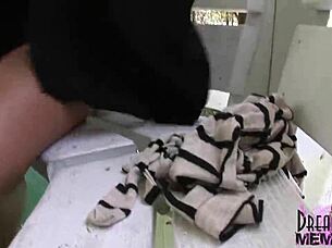 Thick Latina's Public Nude Tease?