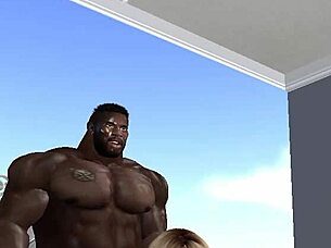 Huge Hunk's Massive Cock Stretches Wife