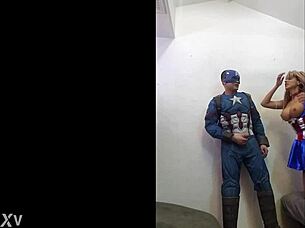 savana styles blows captain america costume cock wild