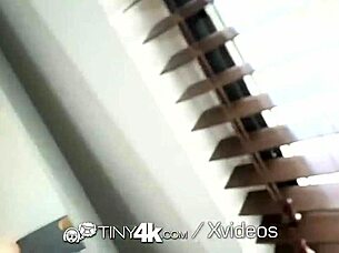 Tiny brunette teen pussy wrecked by huge cock 😱💦🔥